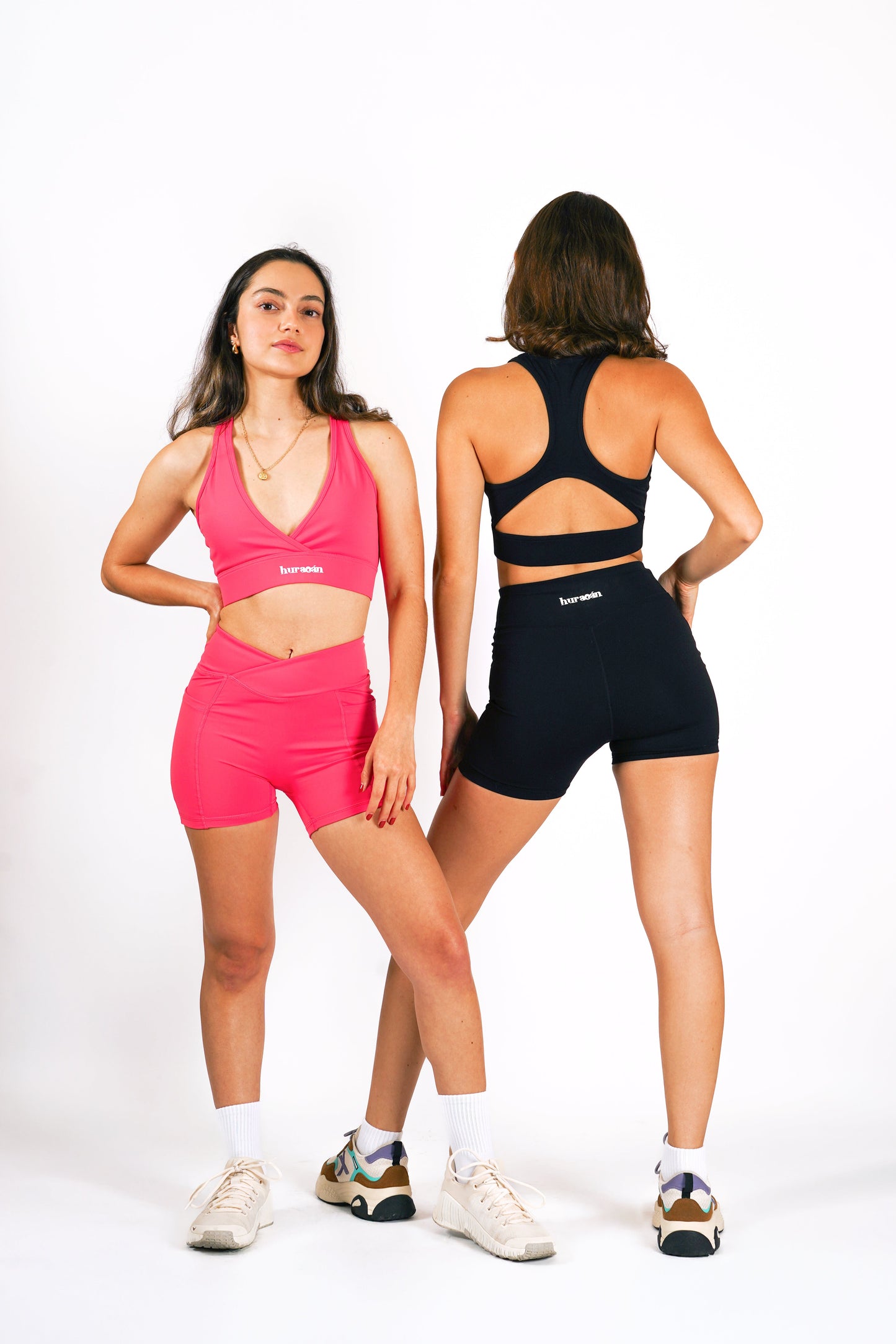 V Cut Top - Flamingo