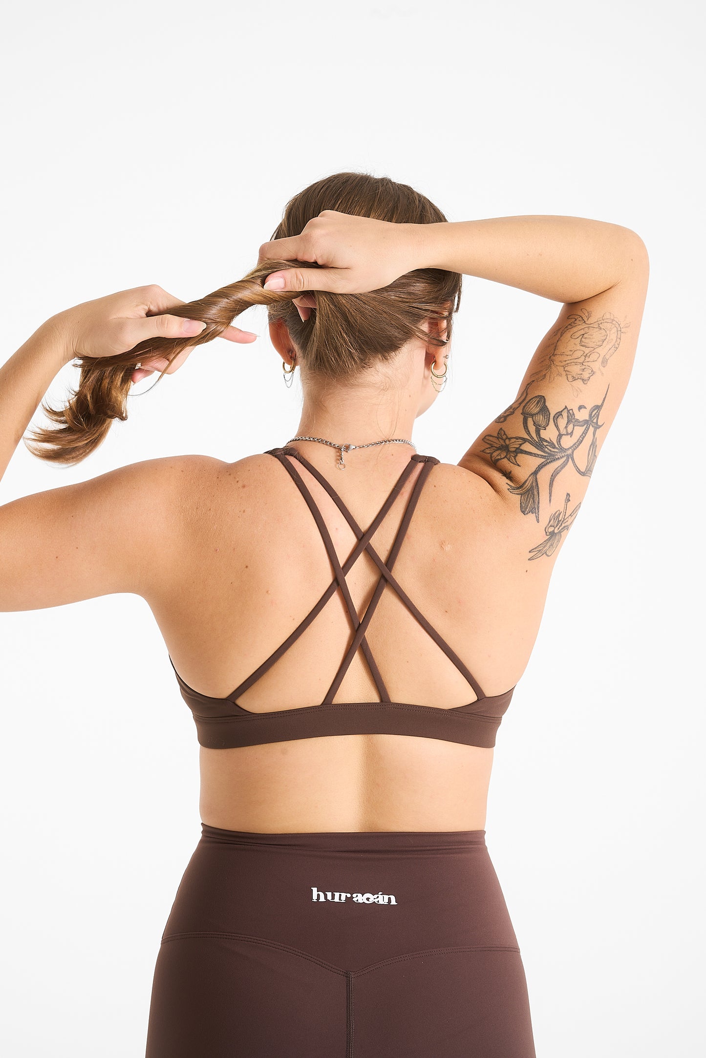 High Neck Top - Chocolate