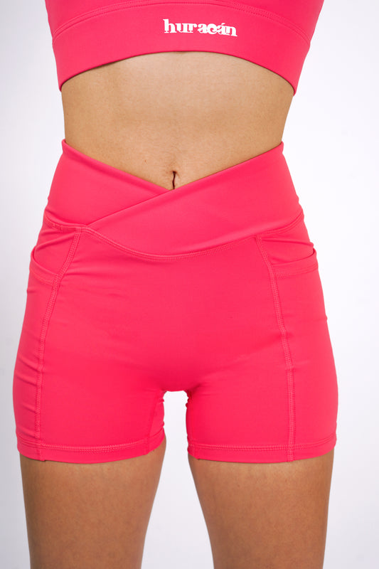 V Cut Short - Flamingo