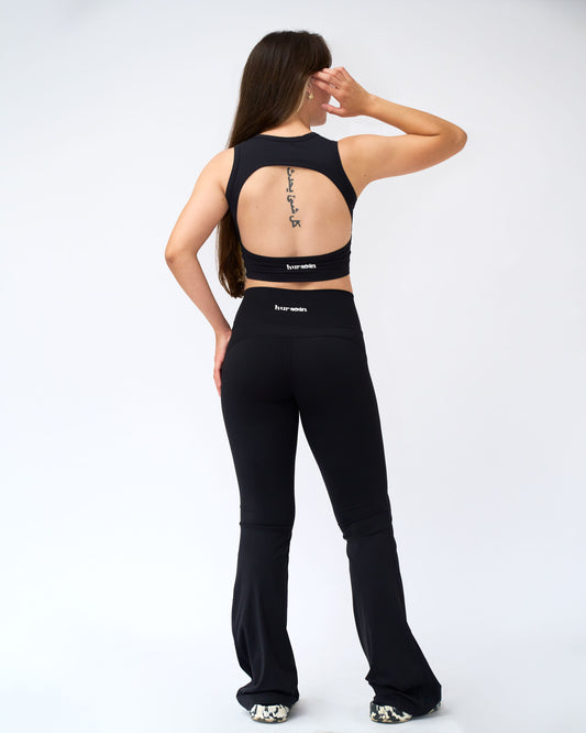El Club de las Necias - Flare Pant Negro