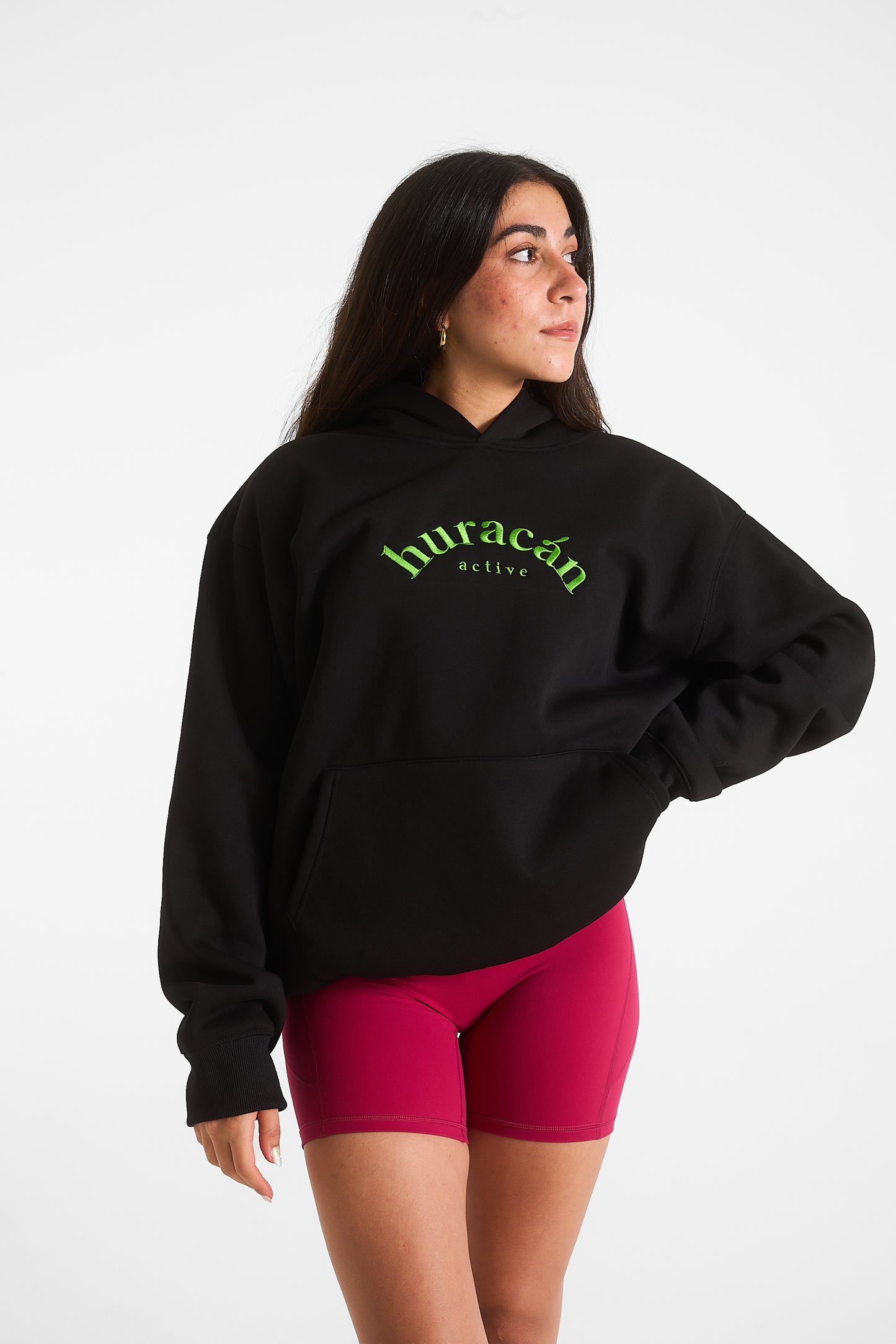Hoodie Bordado Negro